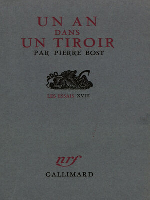 cover image of Un an dans un tiroir